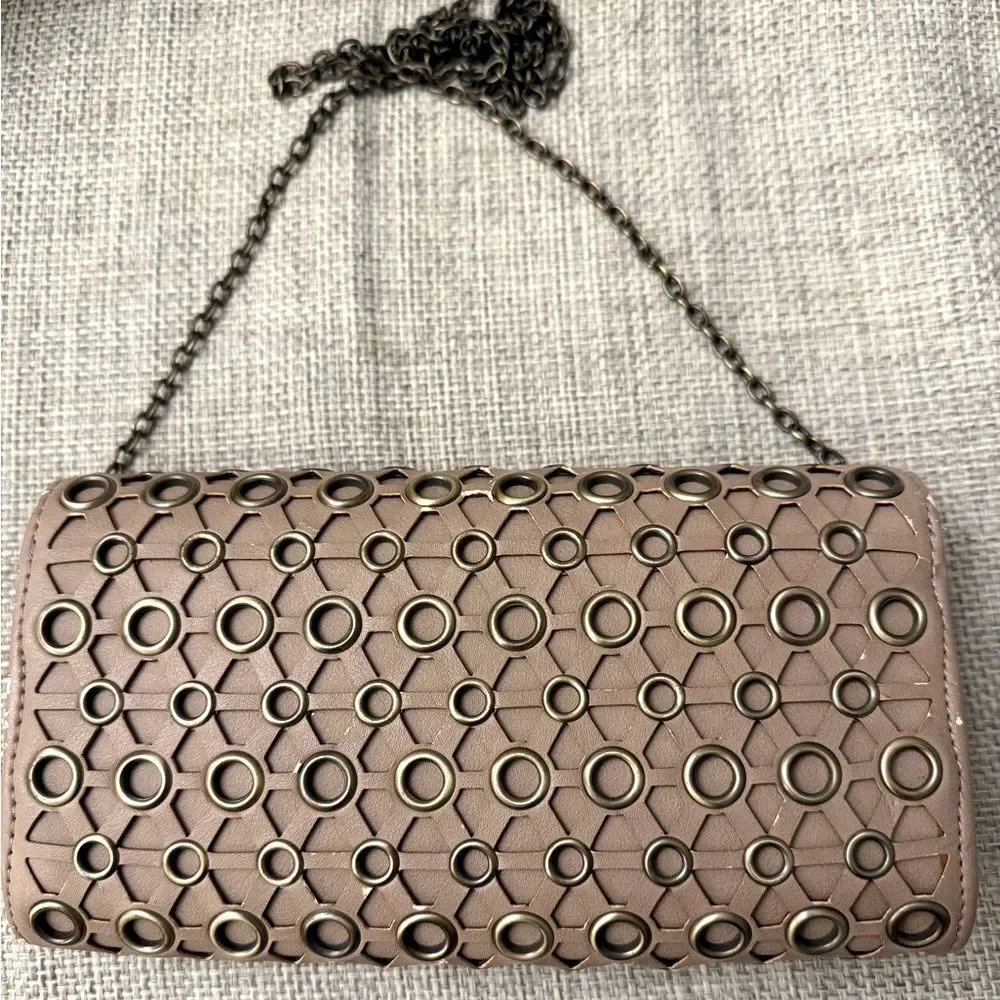Chic Soft Pink Chain Shoulder Bag